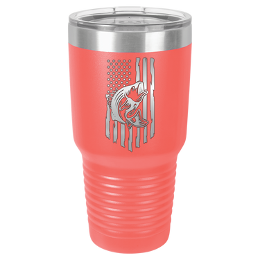 Rustic Us Flag Design Tumbler